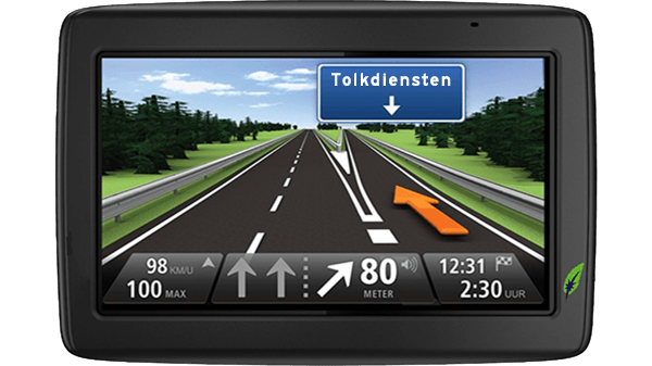 Screenshot navigatiesysteem met tekst Tolkdiensten - in kleur op transparante achtergrond - 600 * 337 pixels
